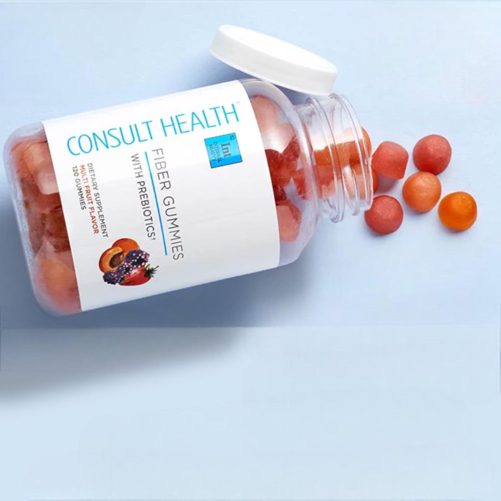 Consult Health Fiber Gummies Made in USA badge signals quality for consistent use