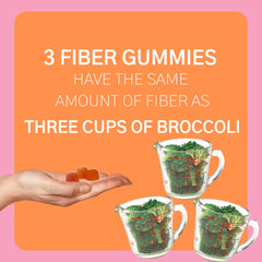 Consult Health Fiber Gummies plant-based fiber blend including FOS from beet fiber for gut-friendly support