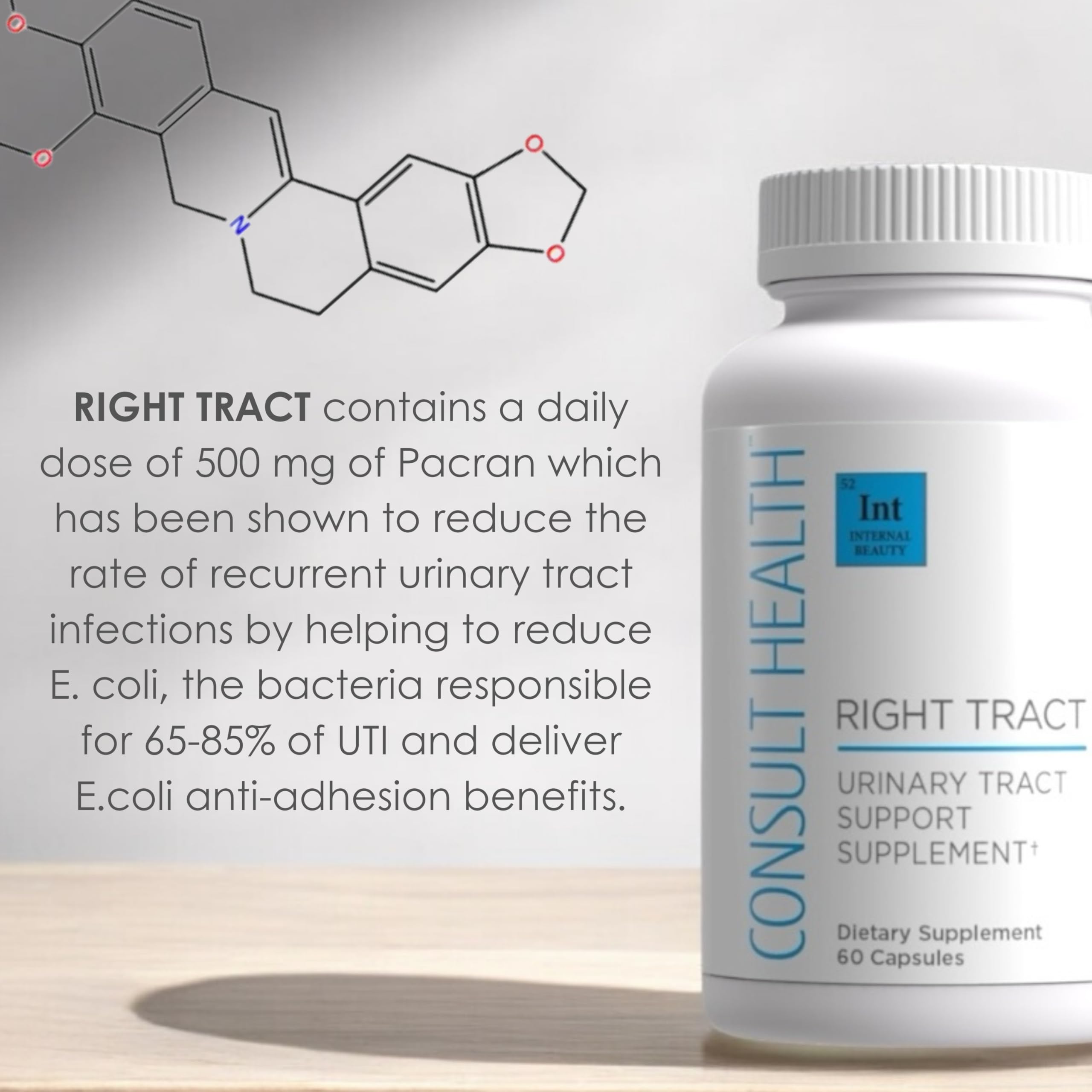 Consult Beaute Right Tract 60 capsules packaging indicating 30-day supply