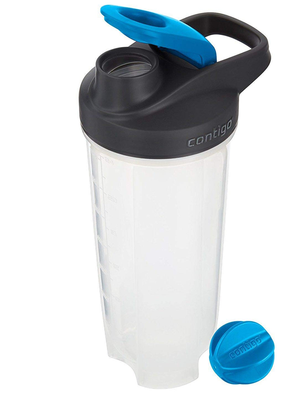 Contigo Shake & Go Fit bottle featuring integrated carry handle for easy on-the-go transport