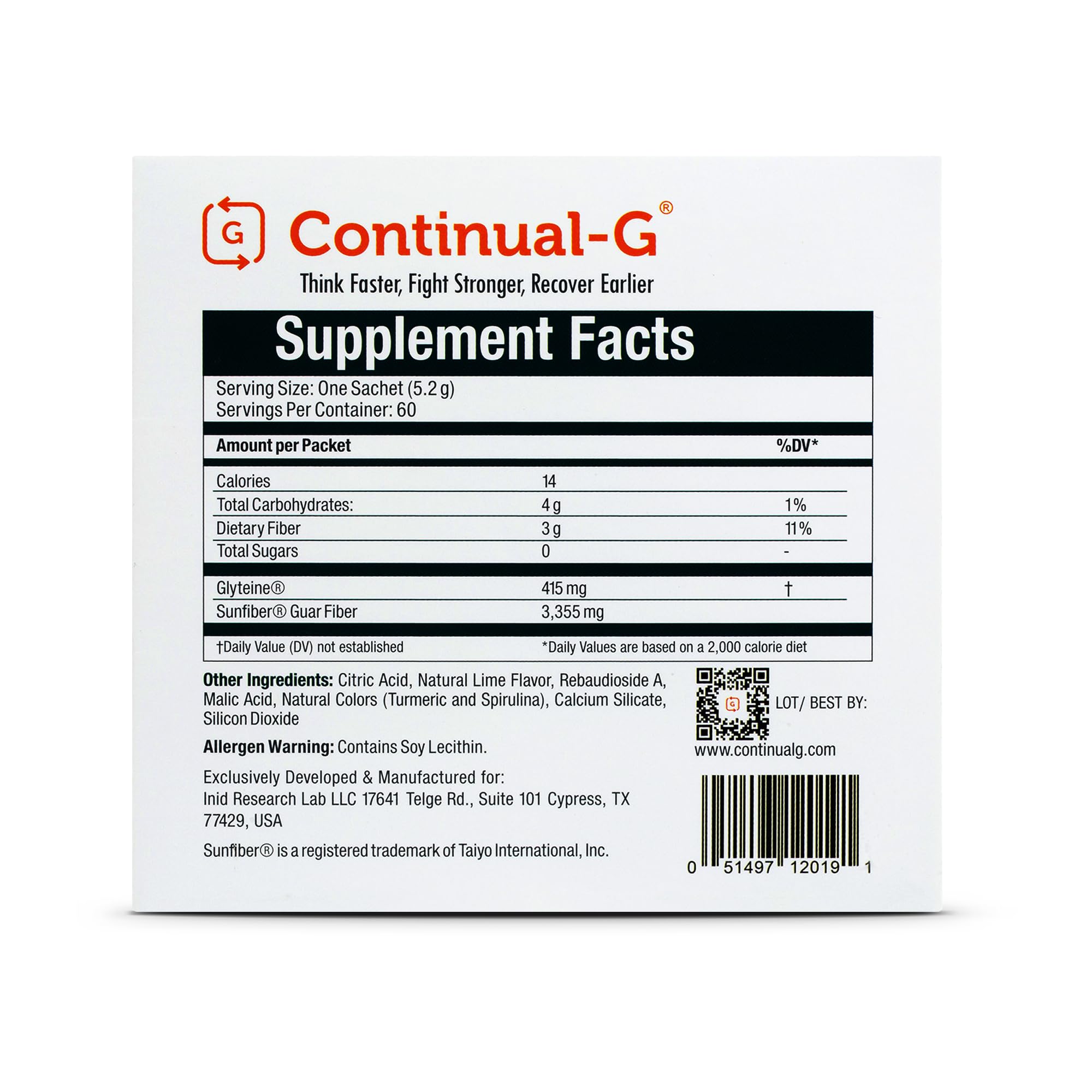 Close-up of sachet opening from Continual-G powder emphasizing rapid absorption potential