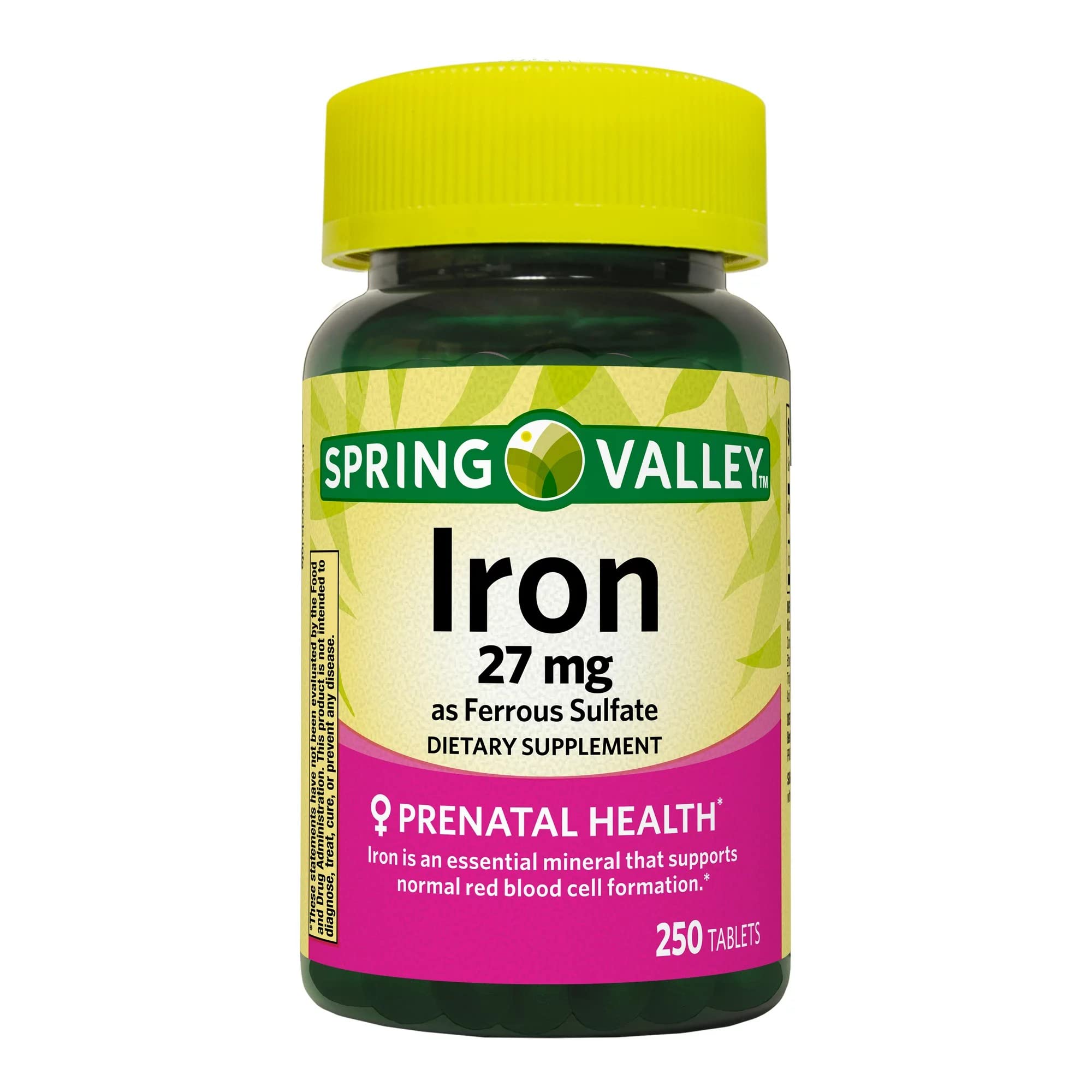 Convergence Iron tablets 27 mg bottle for daily iron support with meals.
