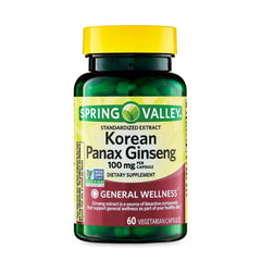 Convergence Korean Panax Ginseng bottle front for daily vitality