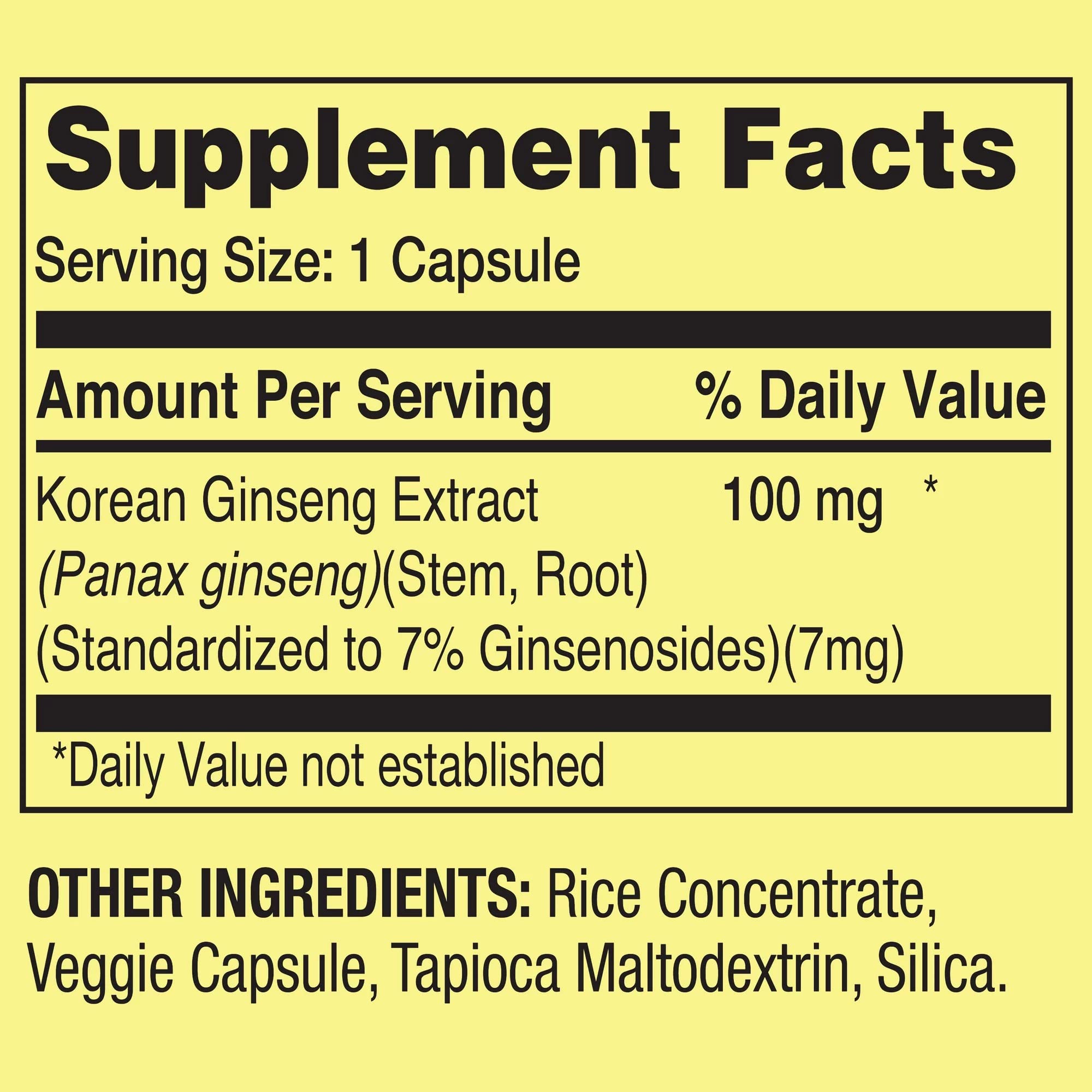 Convergence Korean Panax Ginseng bottle on desk supports focus