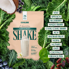 Coolside Vanilla shaker ready for a creamy smoothie