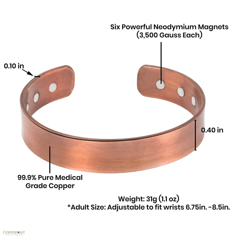 Daily-wear Coppervast bracelet for timeless, comfortable use.