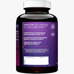 MRM CoQ-10 gluten-free bottle promoting heart health.