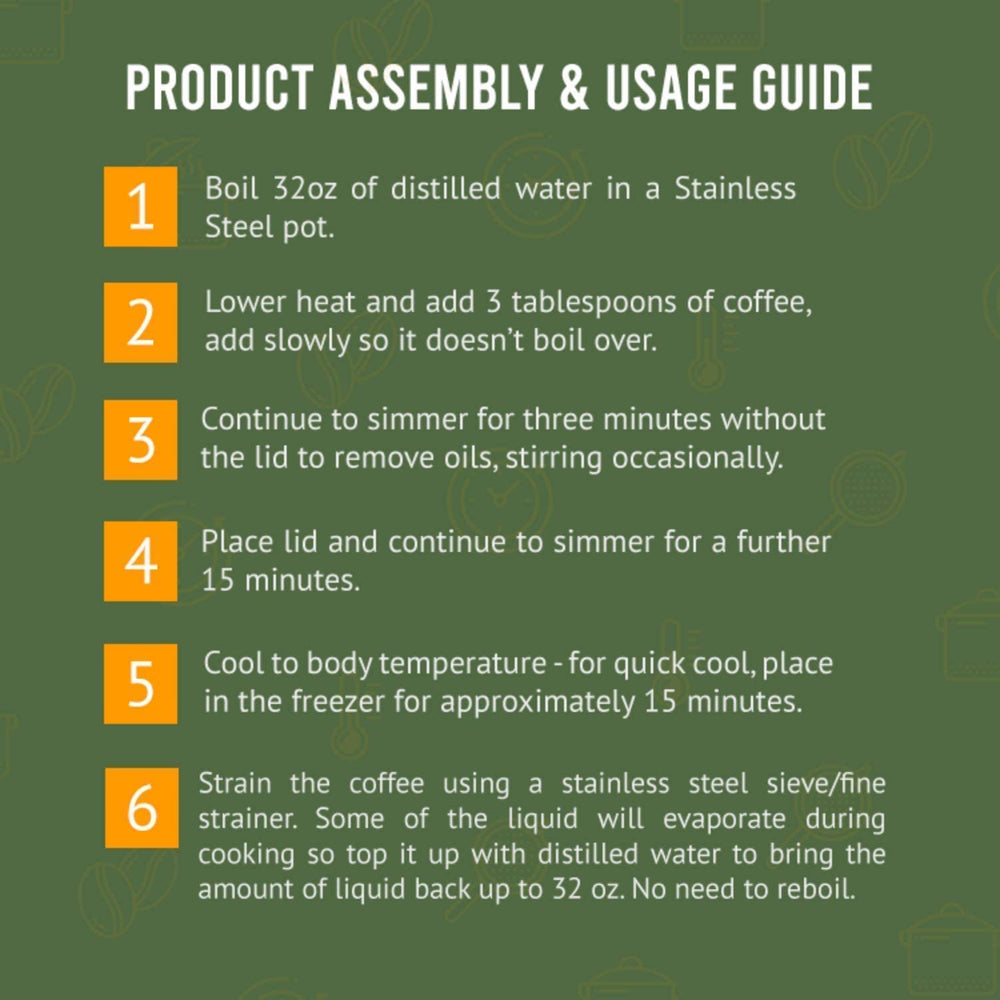 Cor-Vital detox cleanse coffee pack ready for routine use