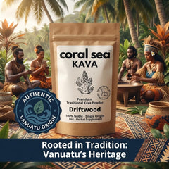 Coral Sea Kava ceremonial aroma evokes Pacific tradition and earthy flavor.