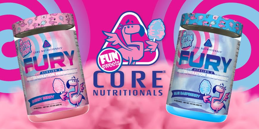 Core Nutritionals Fury V2 label highlights Zum-XR caffeine and L-Citrulline