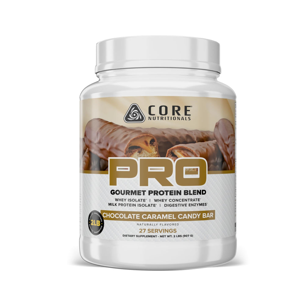 Core Nutritionals Pro Sustained Release Whey packaging highlights complete protein blend