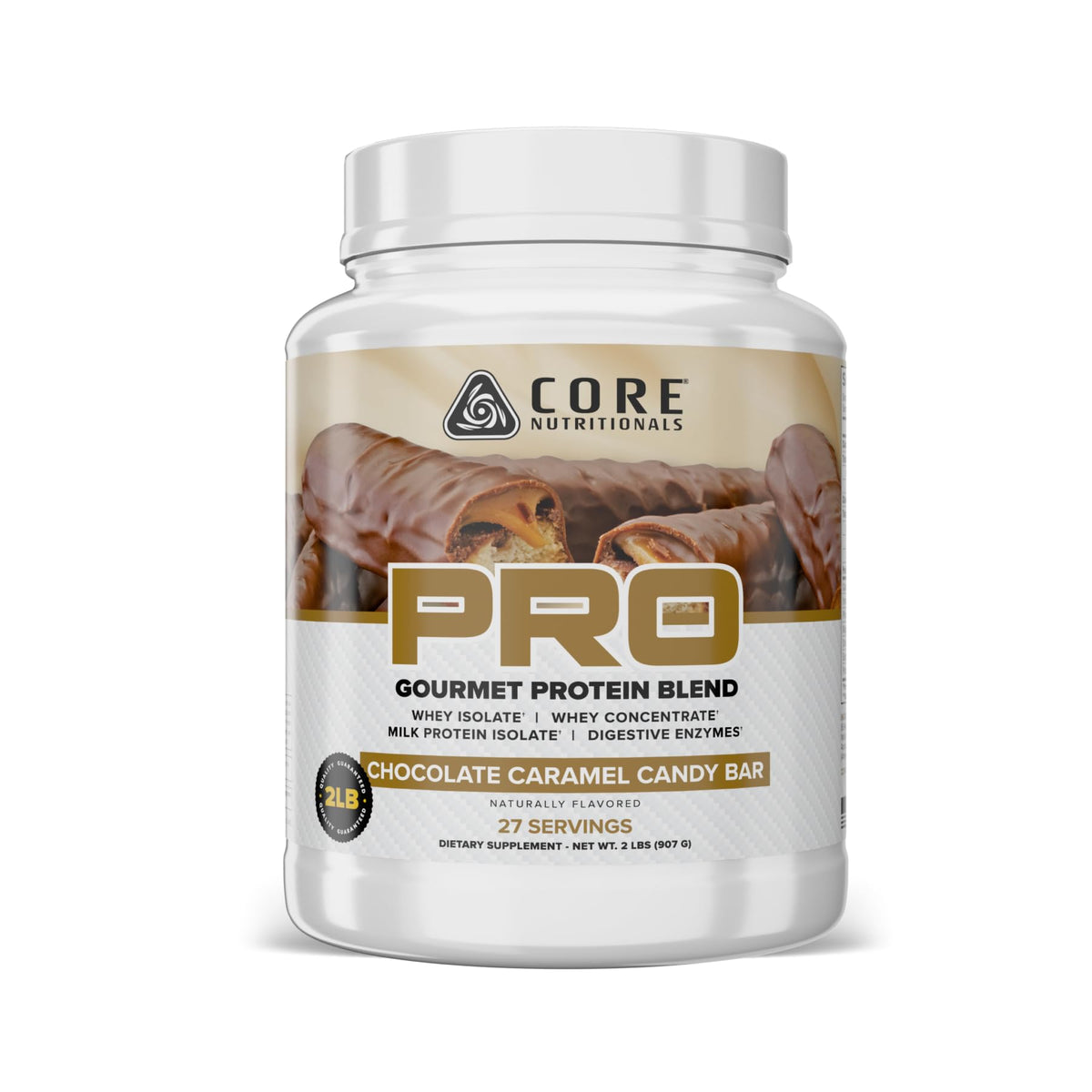 Core Nutritionals Pro Sustained Release Whey packaging highlights complete protein blend