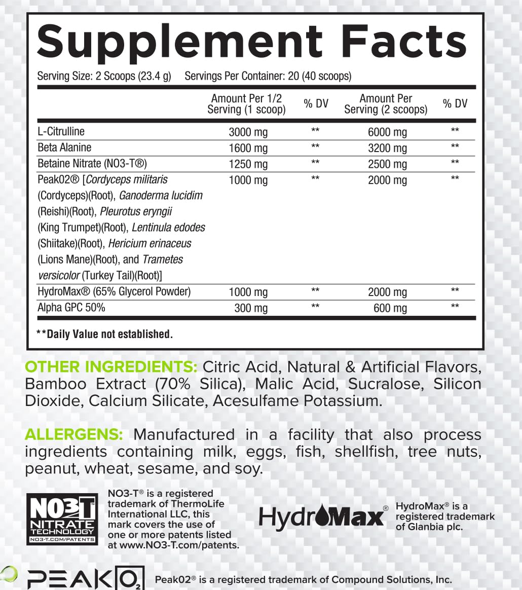 Core Nutritionals Pump tub front showcases Sour Candy flavor for tasty training sessions.