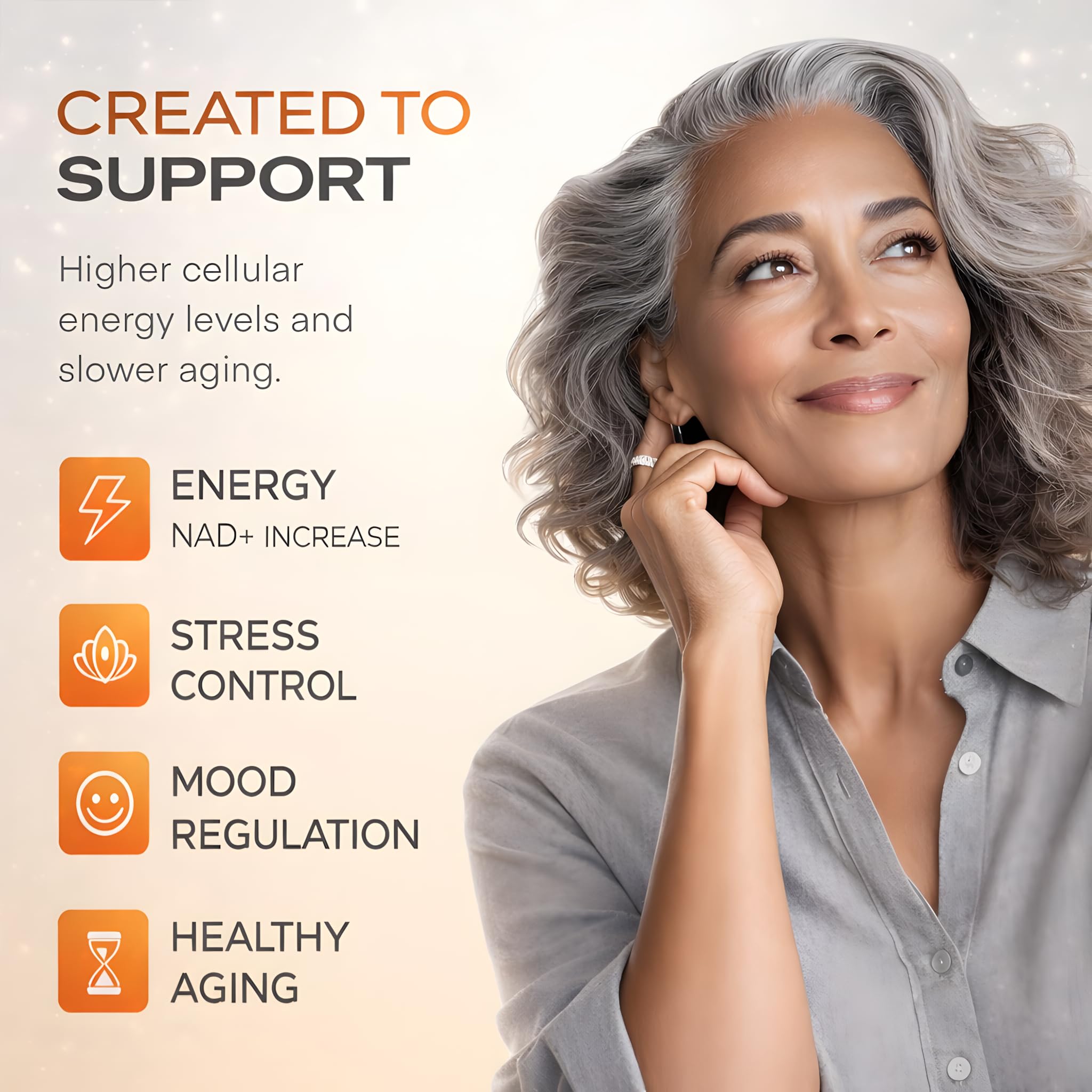 Coreganic NAD+ capsules closeup showcases vegan capsules and clean ingredients.