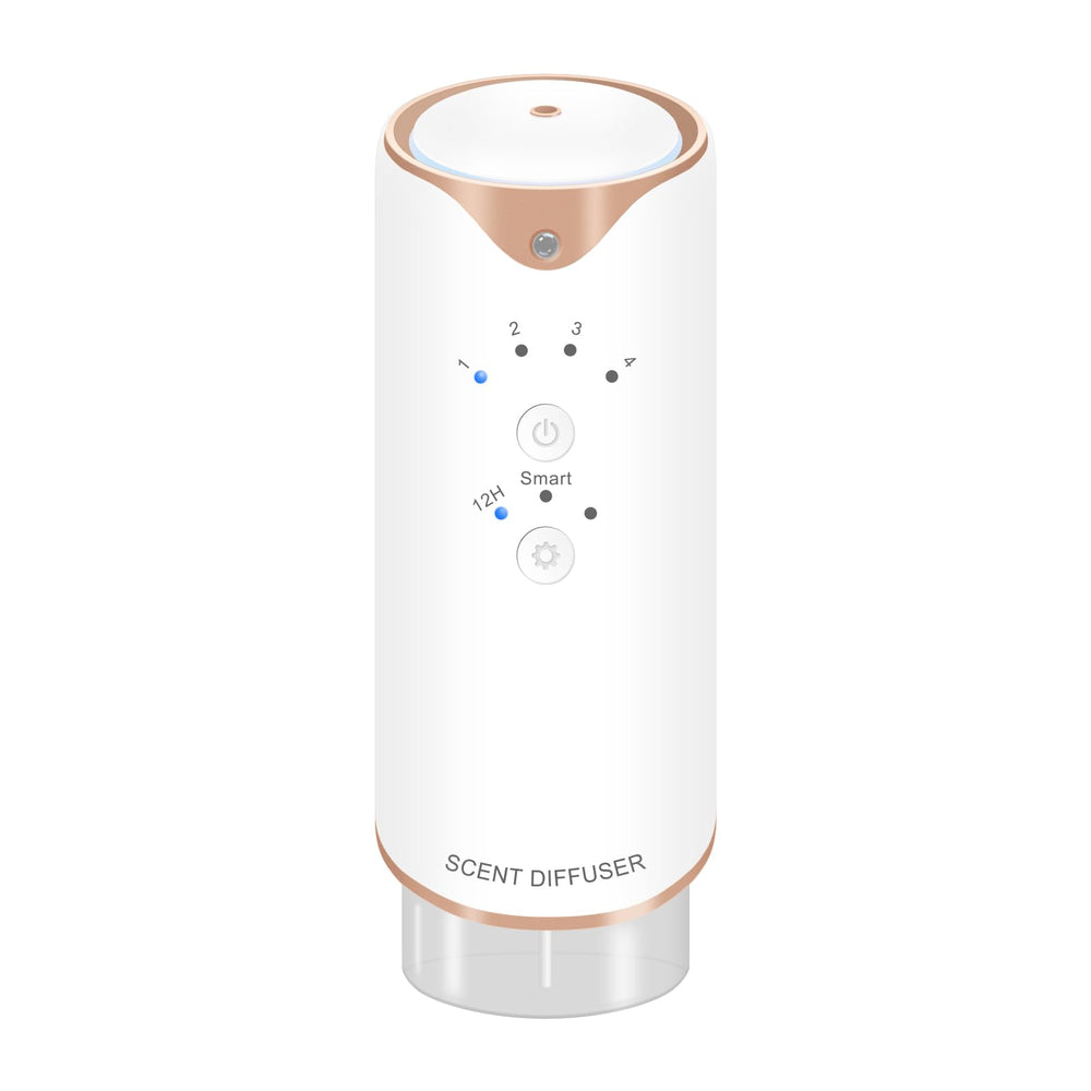 Corotue plug-in diffuser mounted on a wall outlet for cozy living room aroma.
