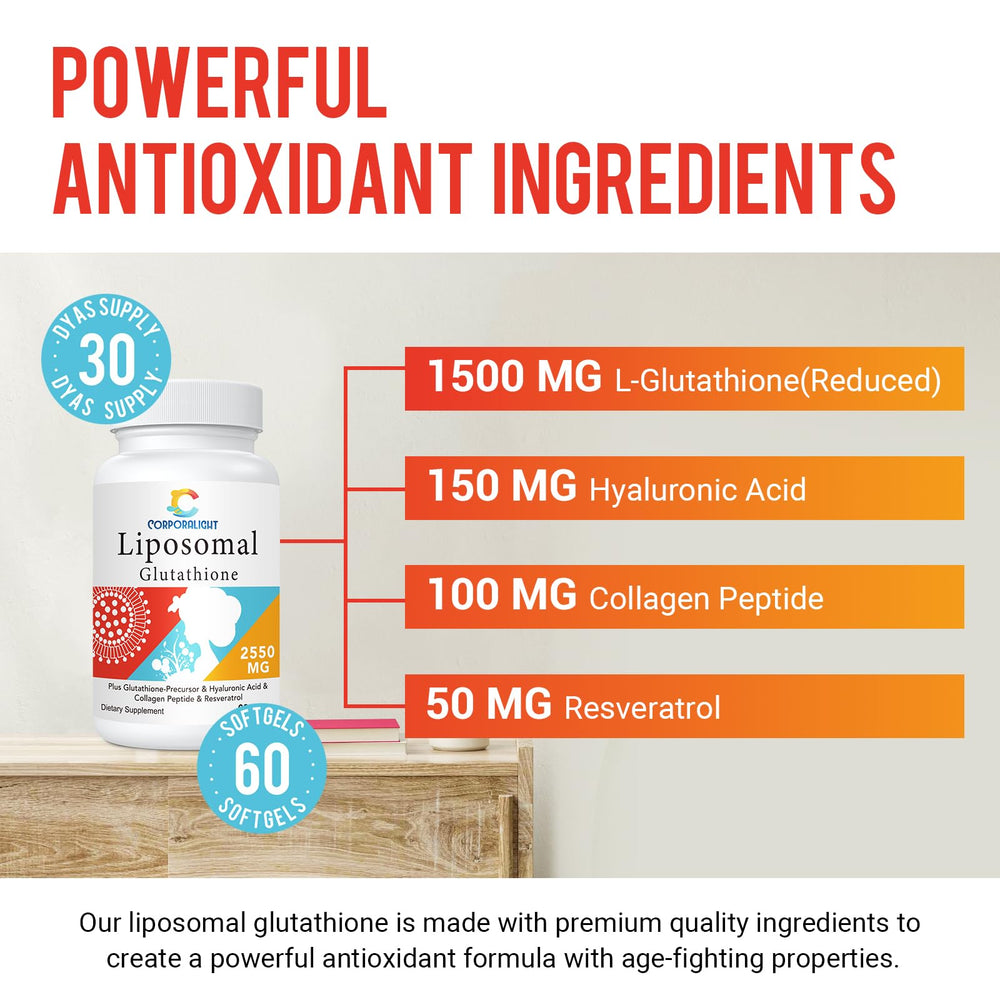 CORPORALIGHT resveratrol component shown for antioxidant synergy