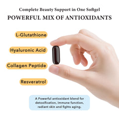 CORPORALIGHT liposomal glutathione softgels label closeup displaying premium formula.