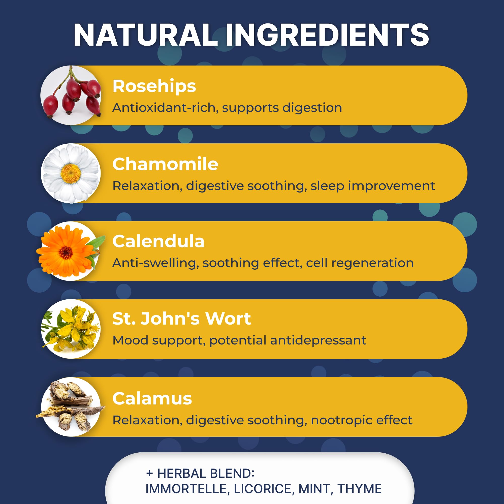 Corsa365 St. John's Wort herb suggests calming balance in the blend.
