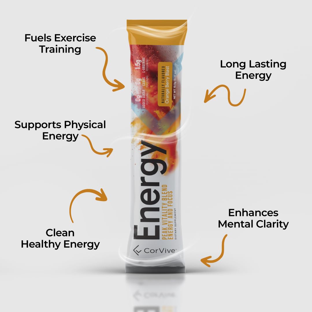 On-the-go CorVive sachet setup for quick, refreshing energy