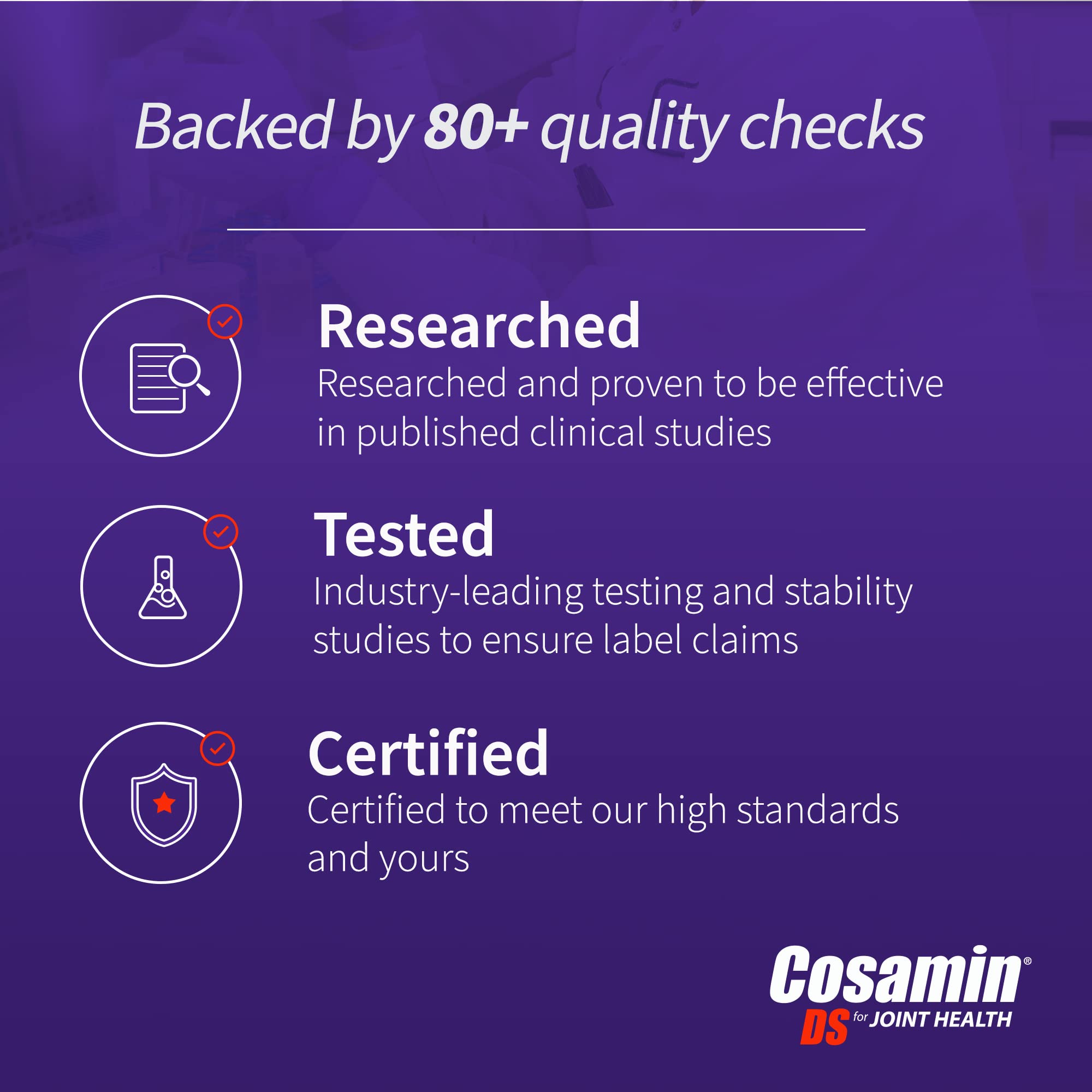 Cosamin DS capsules on a clean surface highlighting everyday use.