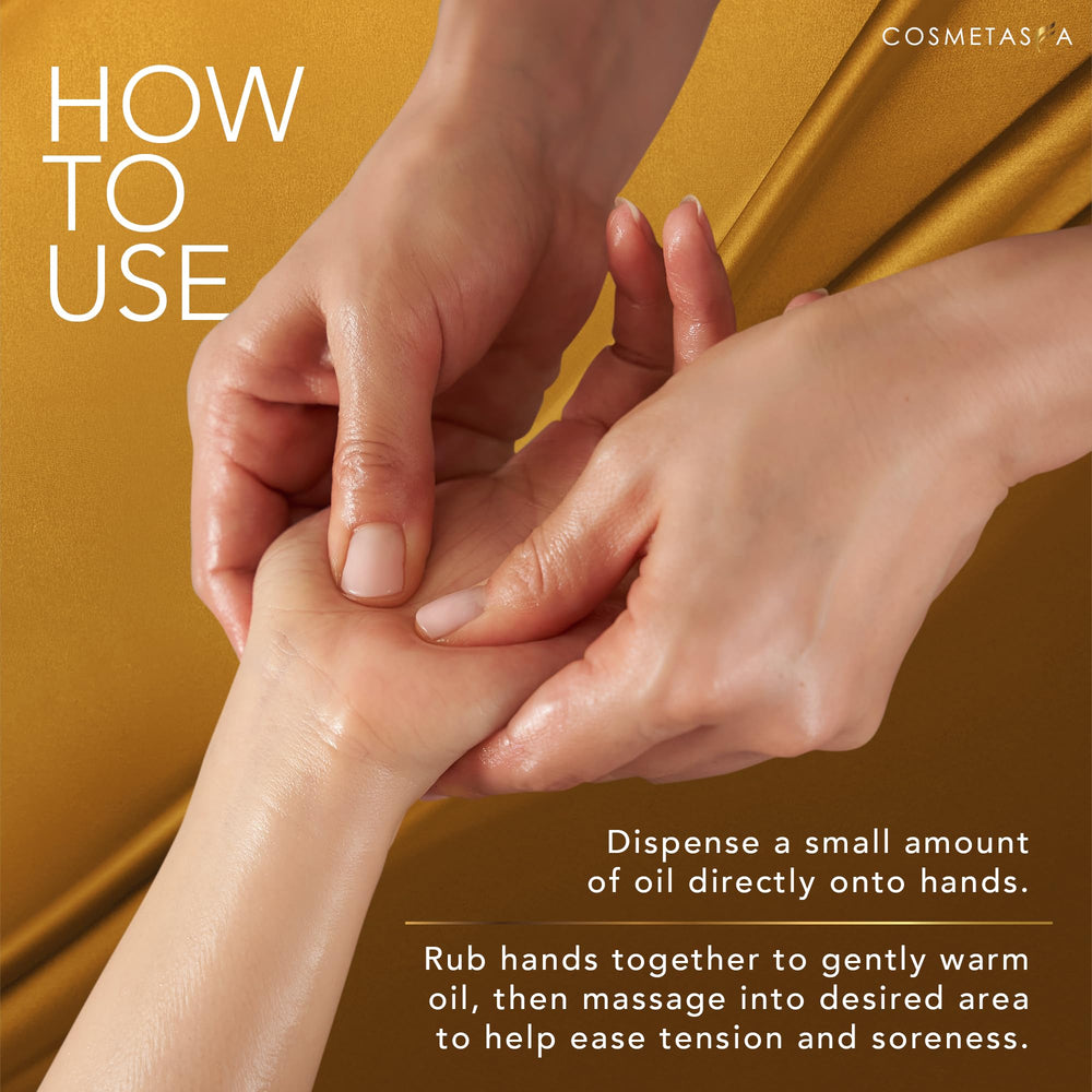 Cosmetasa spa-scented oil evokes refreshing aromatherapy during a massage
