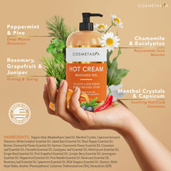 Cosmetasa Hot Belly Cream targets cellulite on the belly with gentle heat for toning