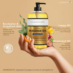Cosmetasa hot cream jar prepared for warming massage