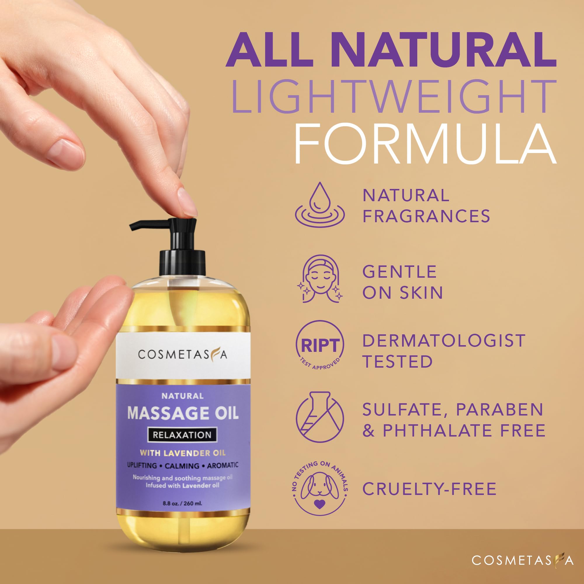 Cosmetasa roller-ball application delivers smooth, calming massage for everyday relaxation