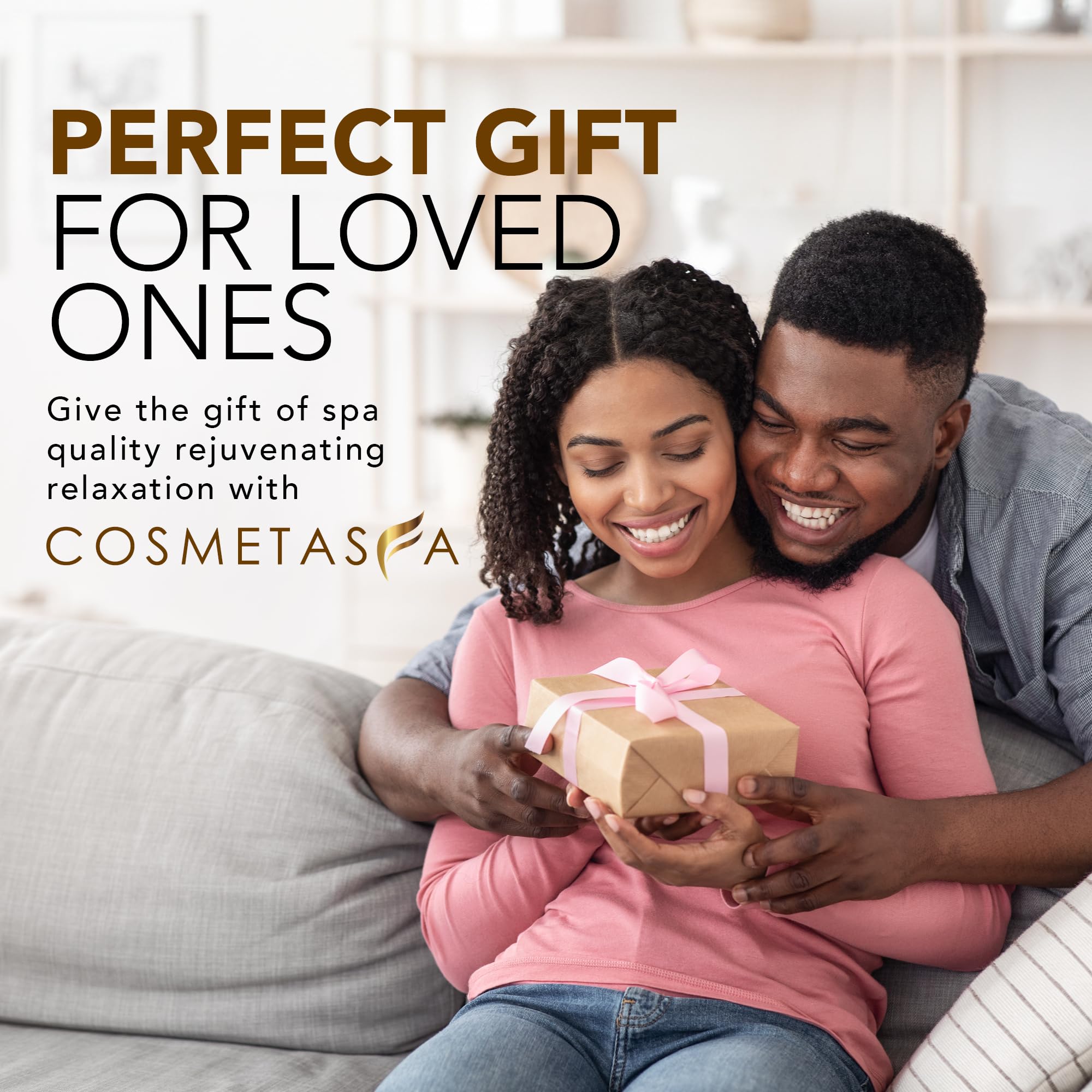 Cosmetasa skincare routine image with oil, scrub, and tools
