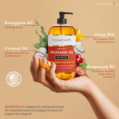 Cosmetasa smooth-glide texture close-up, highlighting non-greasy absorption and fast skin nourishment.