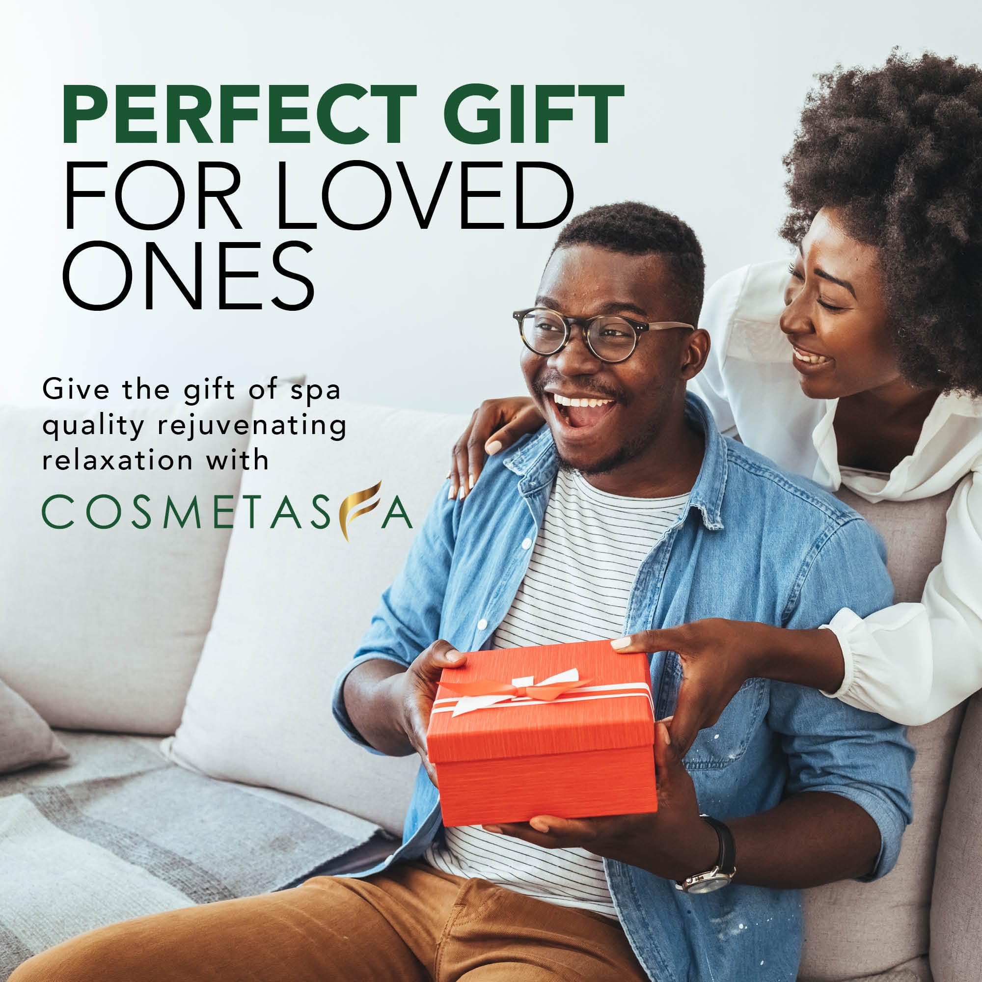 Cosmetasa gift-ready sore muscle massage oil packaging
