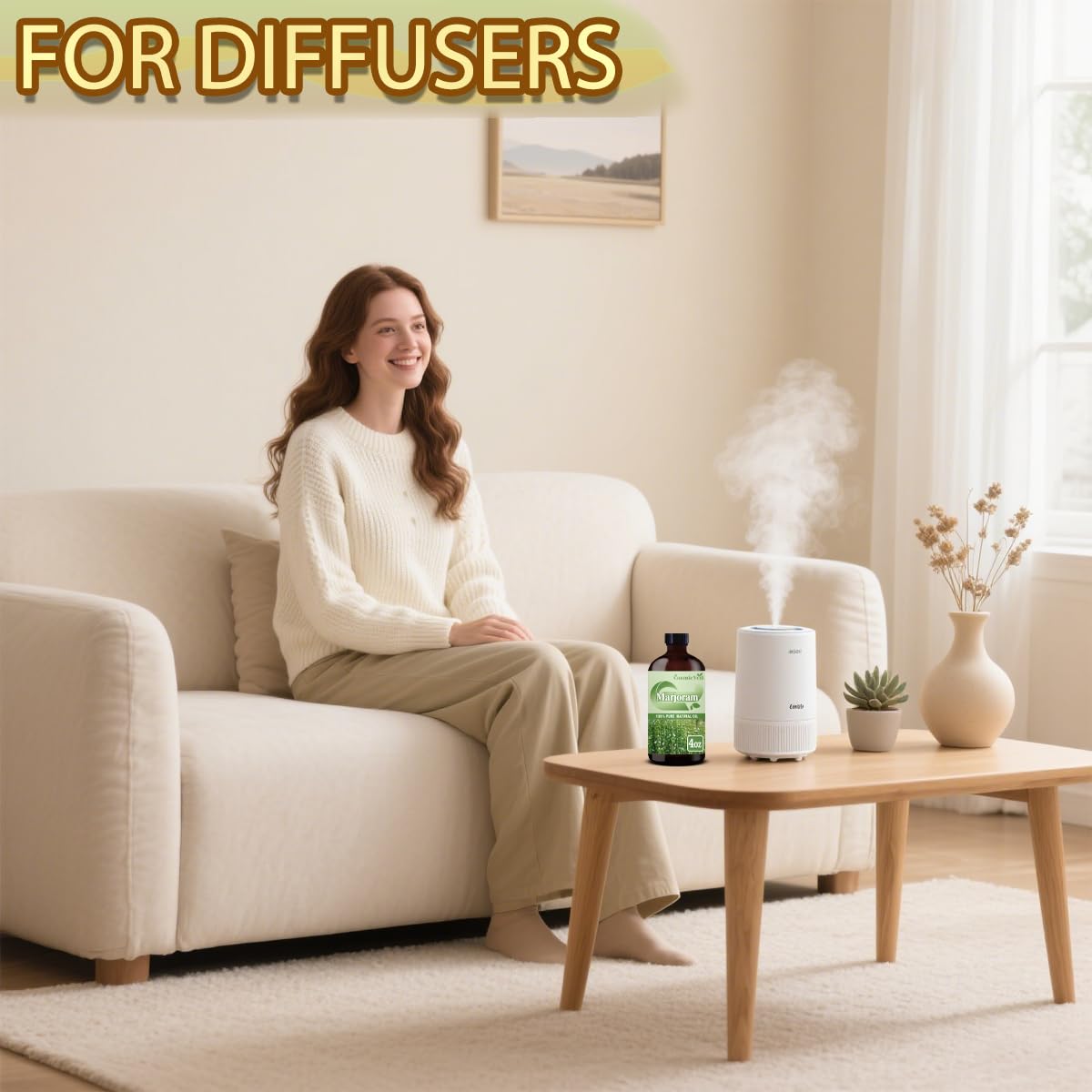 CosmicVeil Lemon oil dropper enables precise application for diffusers.