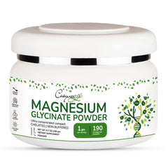 Cosynee magnesium glycinate powder bottle for nightly sleep and calm support