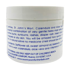 Country Comfort Salve texture swatch shows smooth, non-greasy finish.