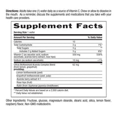 Country Life Acerola Vitamin C label highlights gluten free and vegan certifications for trust