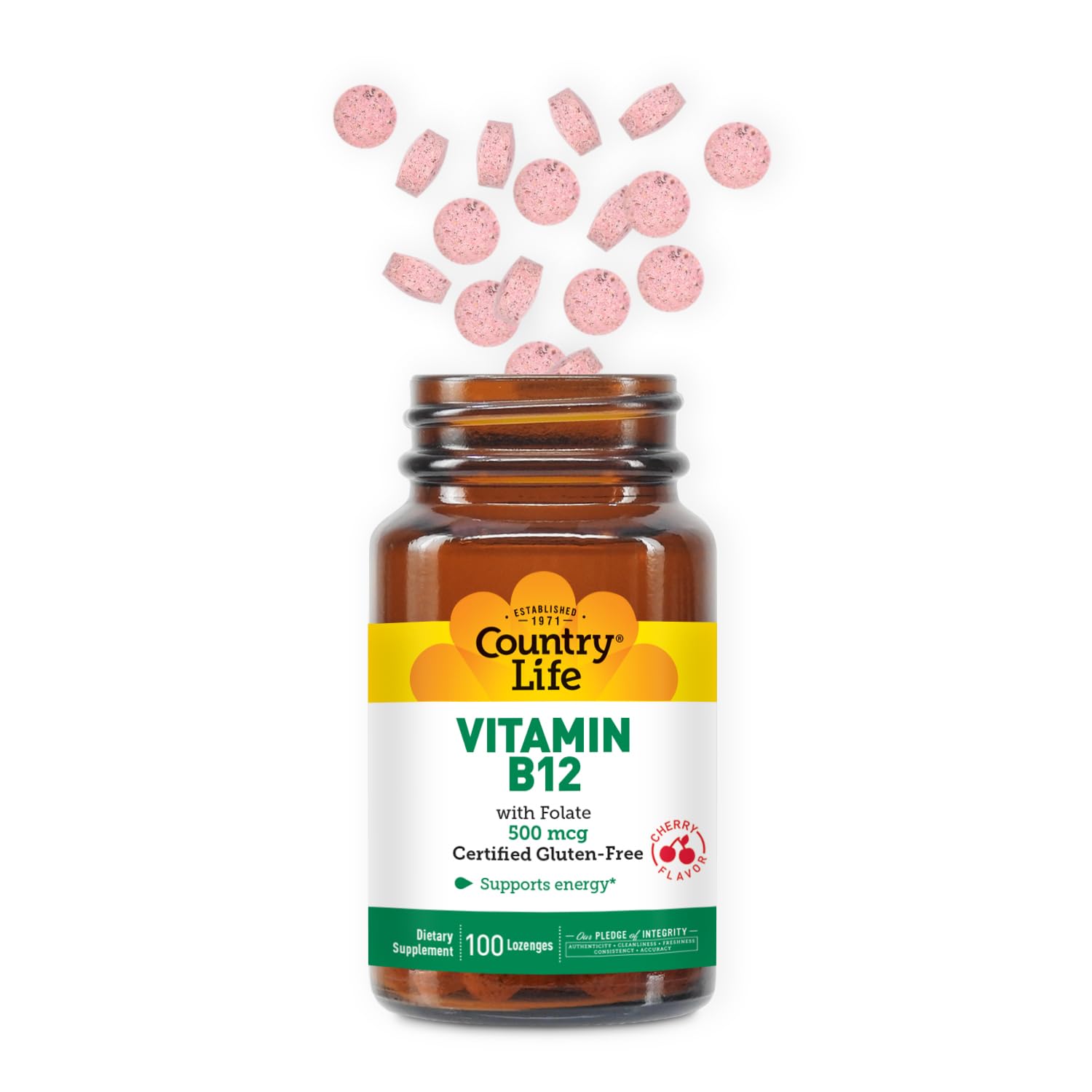 Country Life B12 with Folate two-pack arrangement for ongoing daily use.