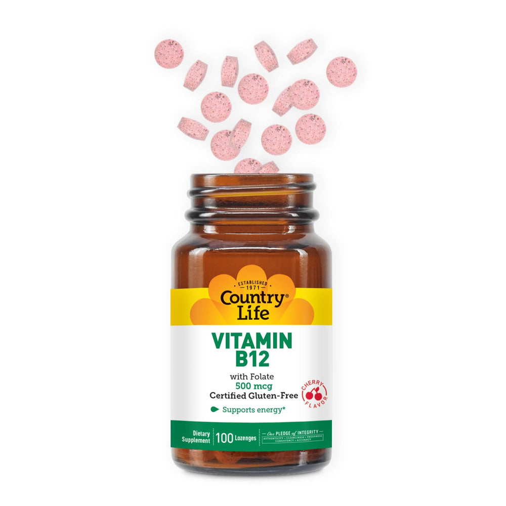 Country Life B12 with Folate two-pack arrangement for ongoing daily use.