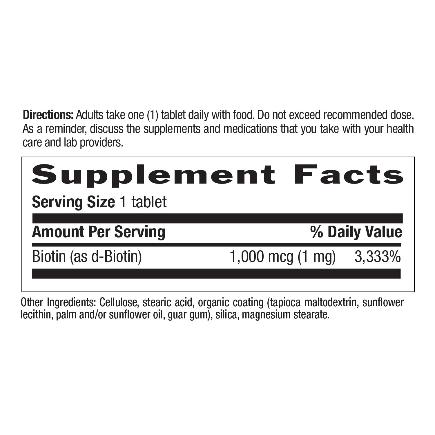 Country Life Biotin capsules for daily hair and skin care.