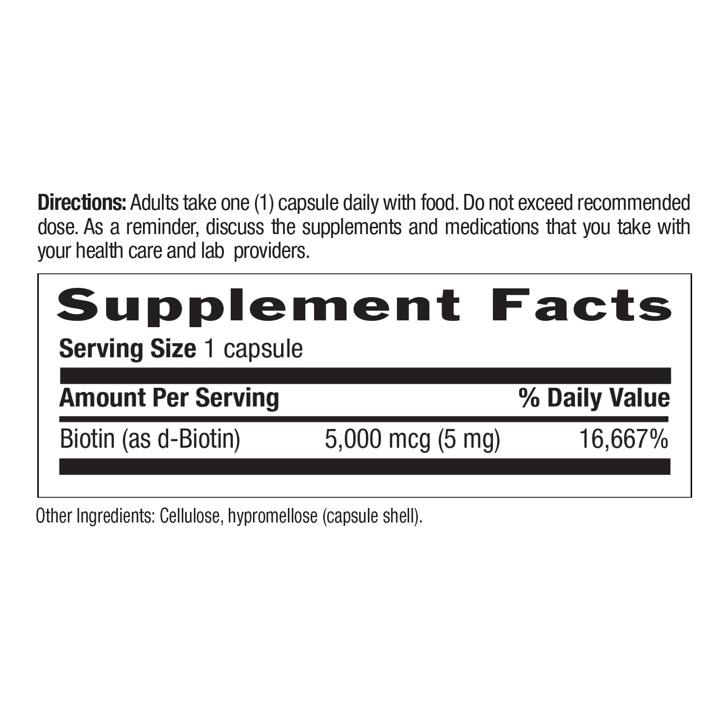 Country Life Biotin High Potency packaging box showcasing daily use information