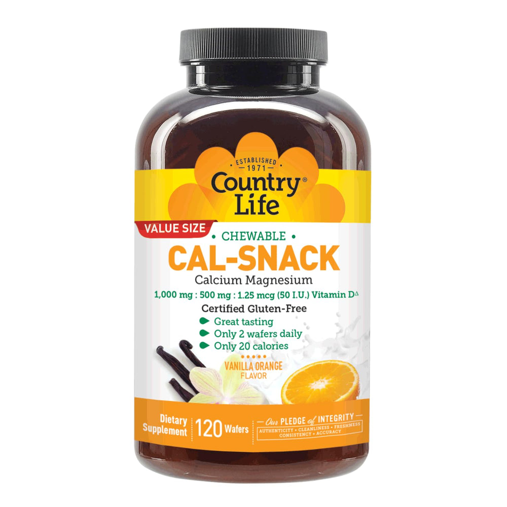 Country Life Cal-Snack low-calorie claim visible at 20 calories per serving