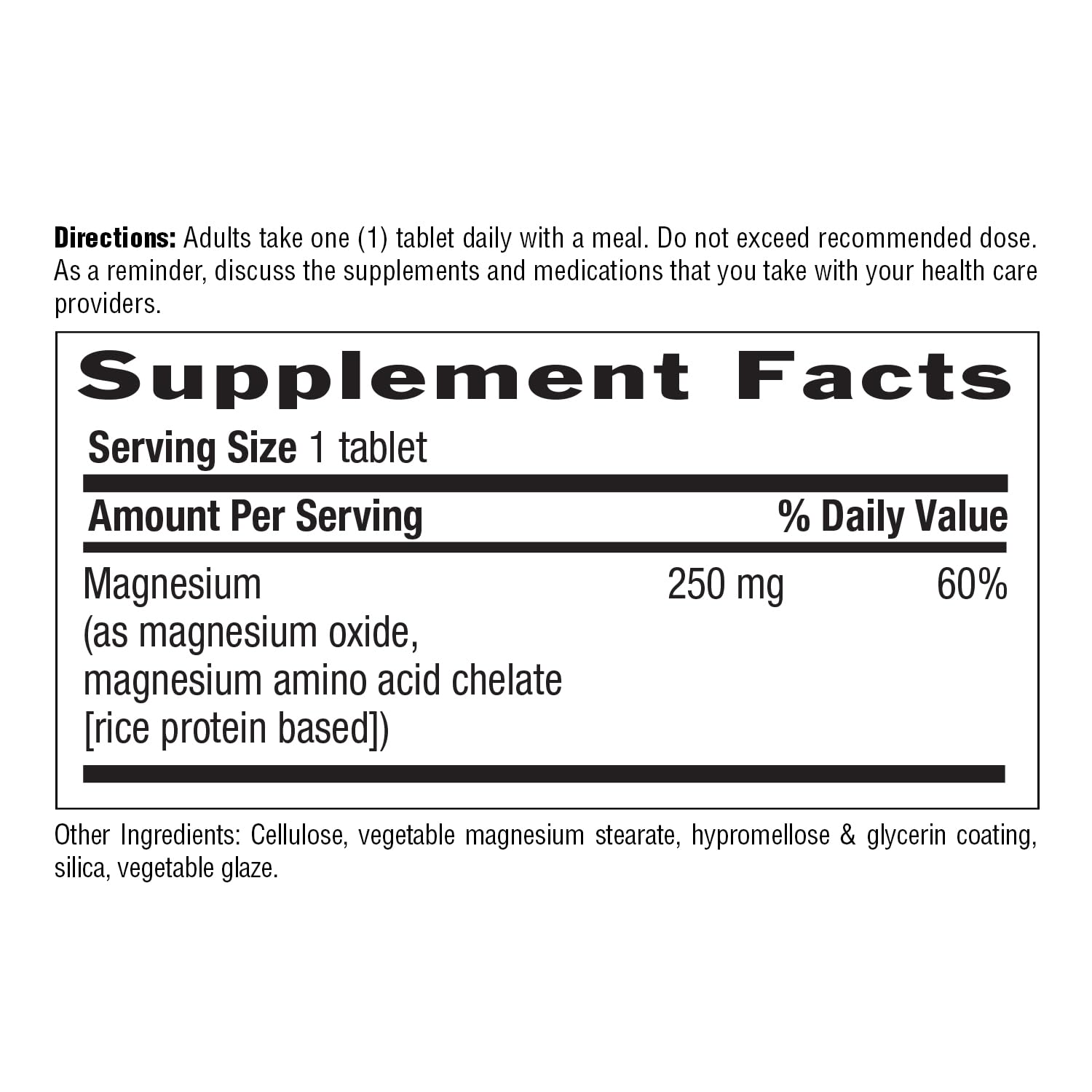 Country Life Chelated Magnesium 250mg capsules for daily muscle support.