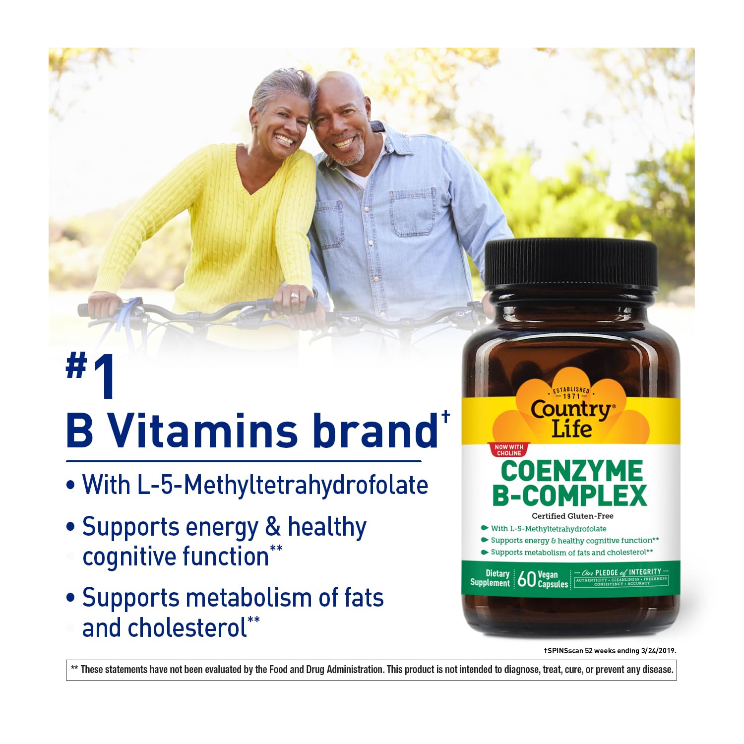 Country Life Coenzyme B-Complex capsules ready for daily metabolism and focus.