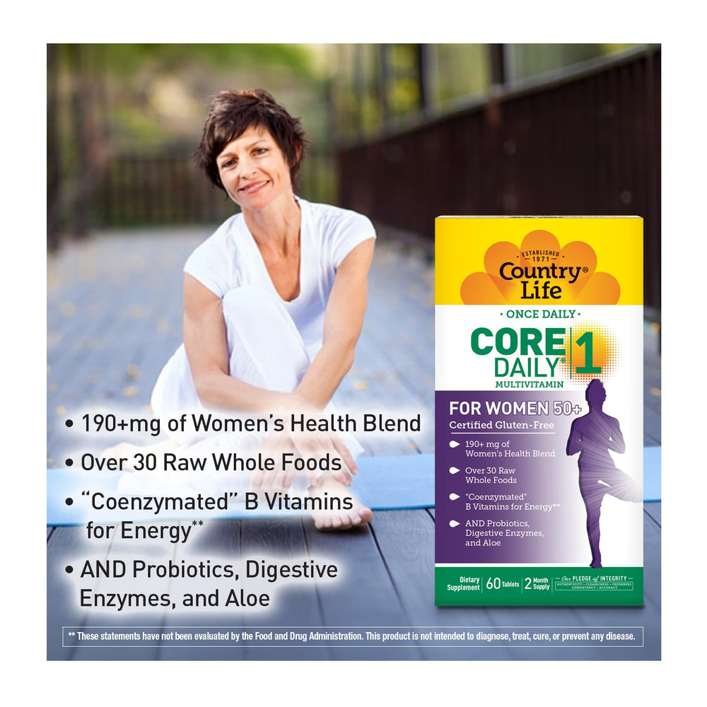 Country Life CORE Daily-1 capsules ready for daily use.