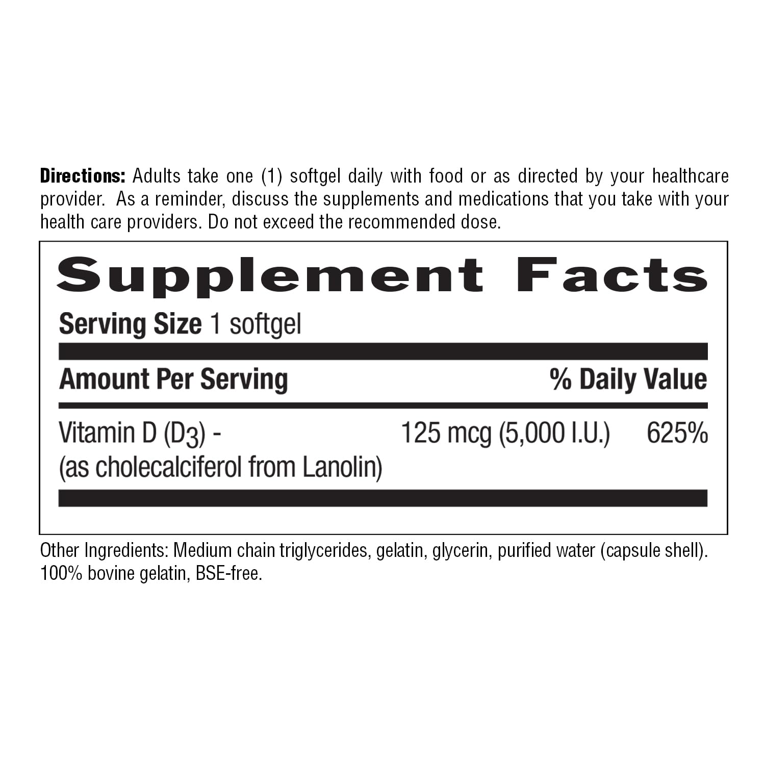 MCT-base D3 from Country Life supports fat absorption.