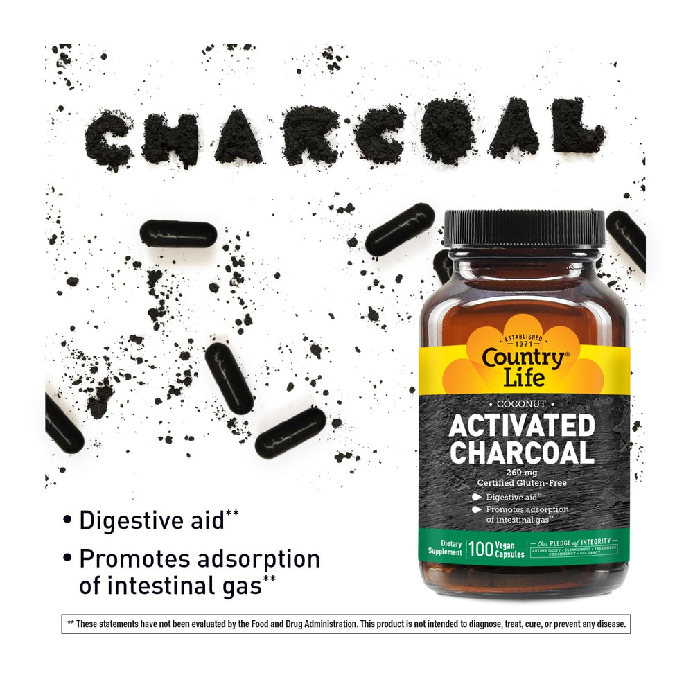 Country Life digestive health support capsules shown for everyday use.