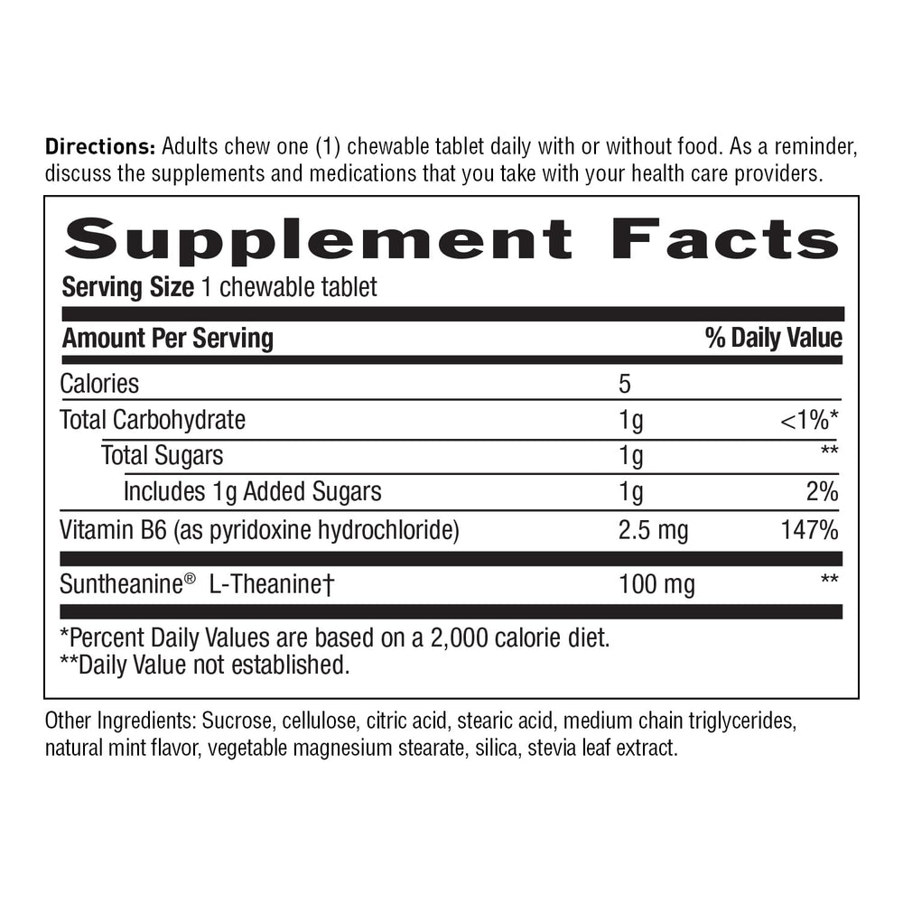 Country Life L-Theanine vegan certification seal on bottle