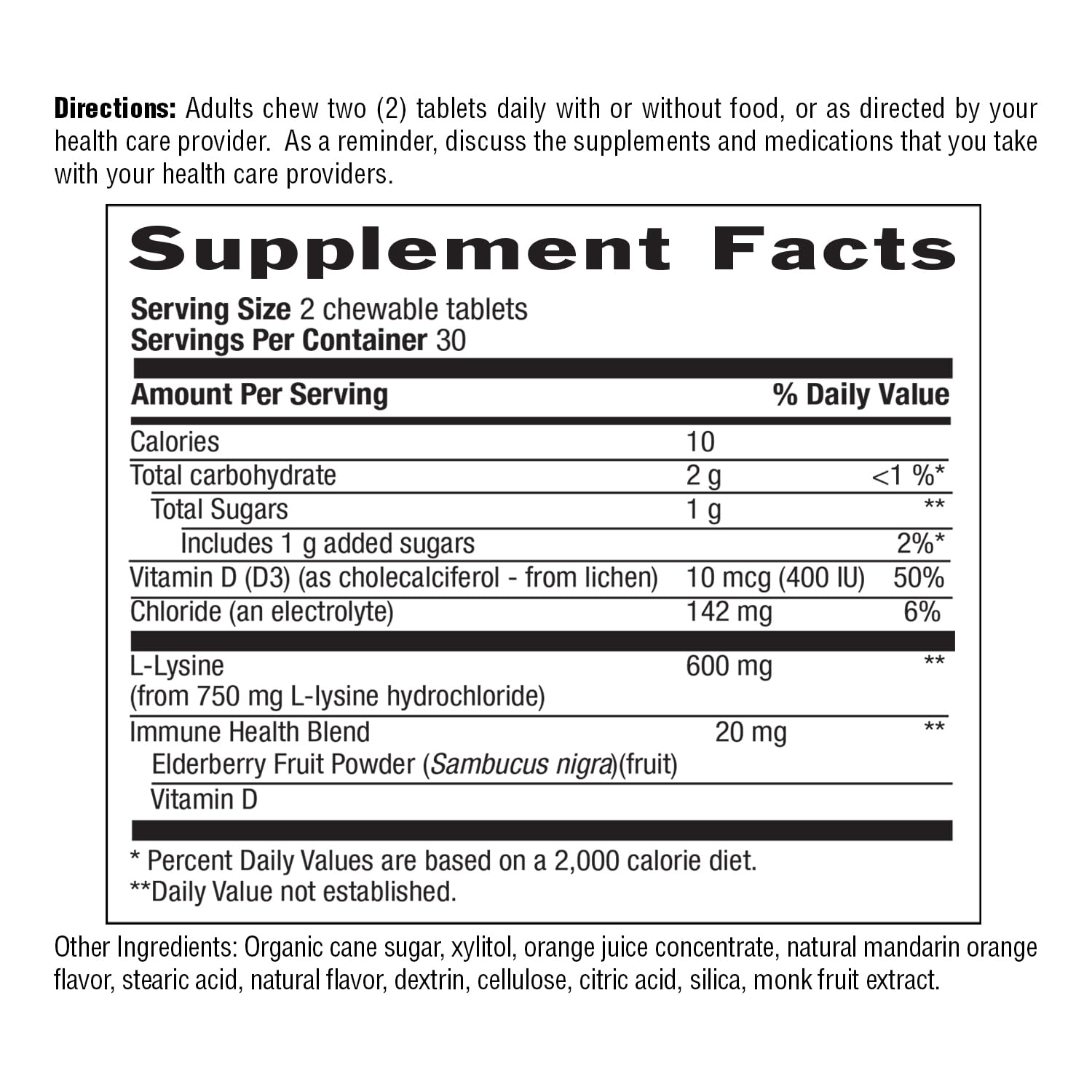 Country Life L-Lysine bottle emphasizing immune support.