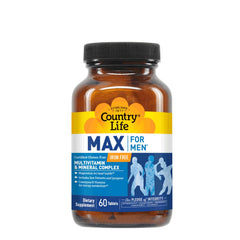 Country Life Max for Men gluten-free icon confirms dietary suitability