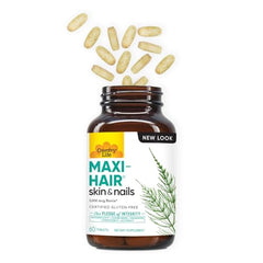 Country Life Maxi-Hair tablets ready to support hair, skin, and nails routines
