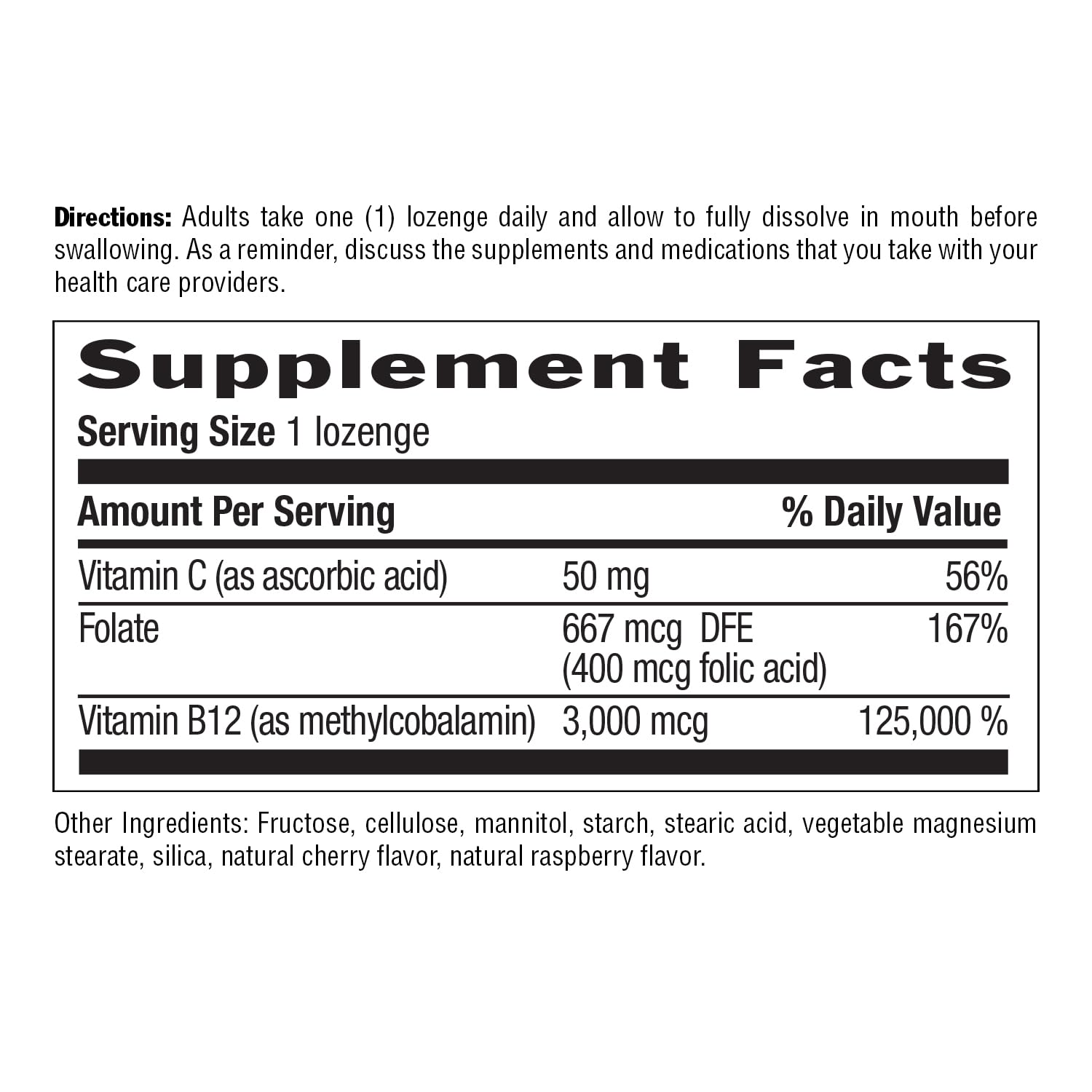 Country Life Methyl B-12 lozenges bottle shown for daily use.